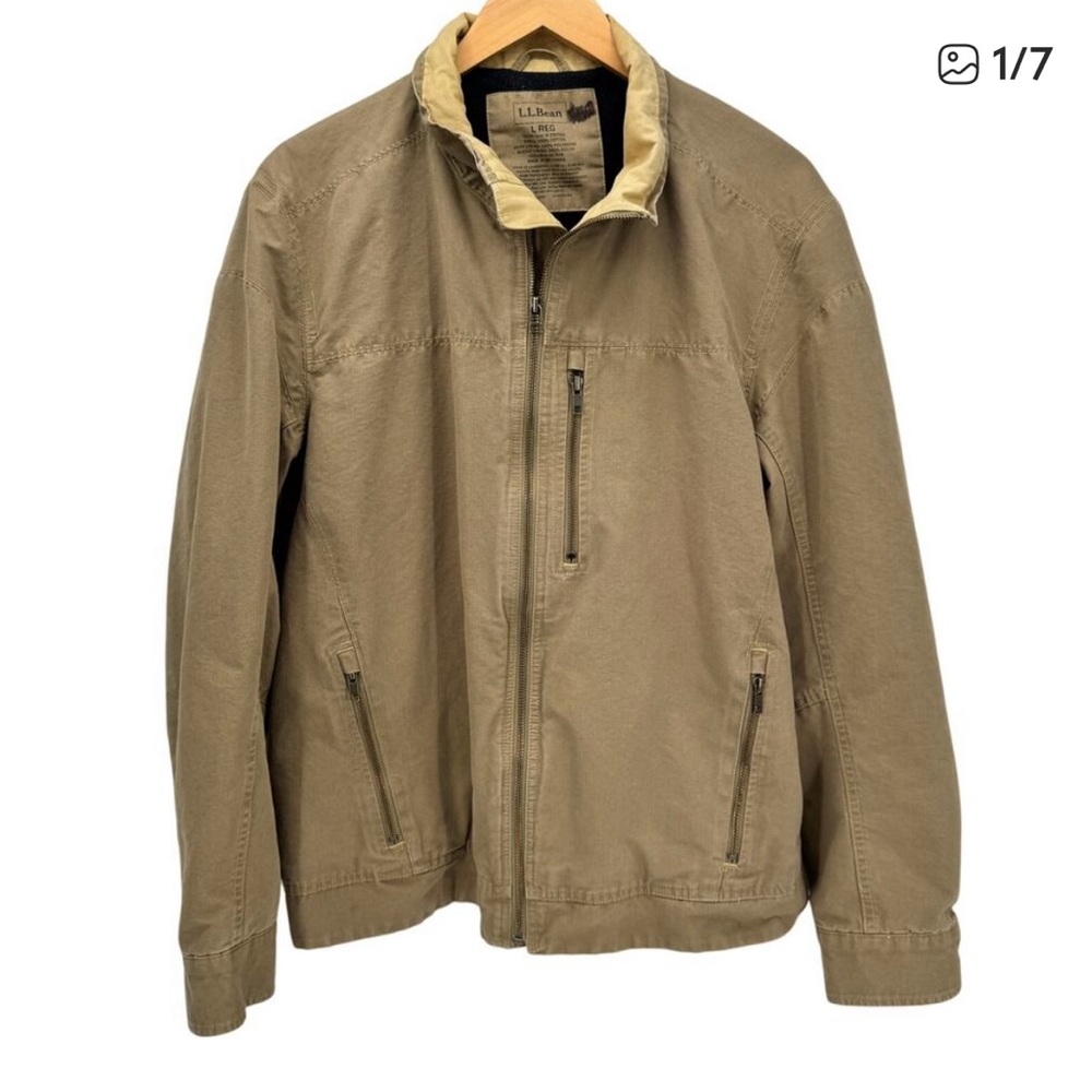 L.L. Bean Men's Khaki Lightweight Jacket